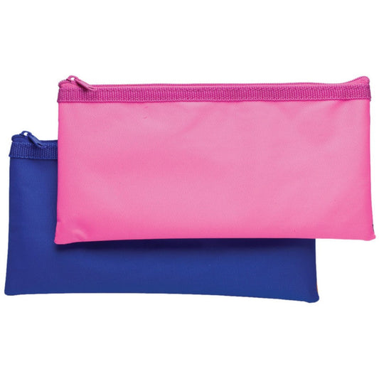 Small Flat Nylon Coloured Pencil Case