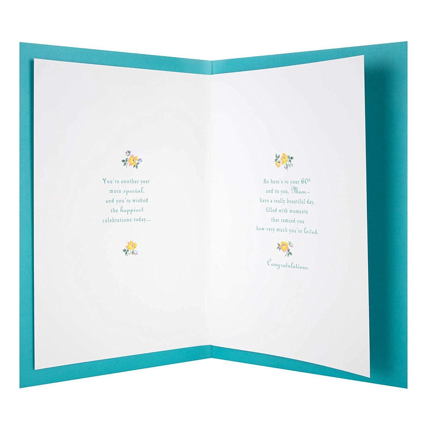 Mum 60th Birthday Card 'Magnetic Keepsake' Large