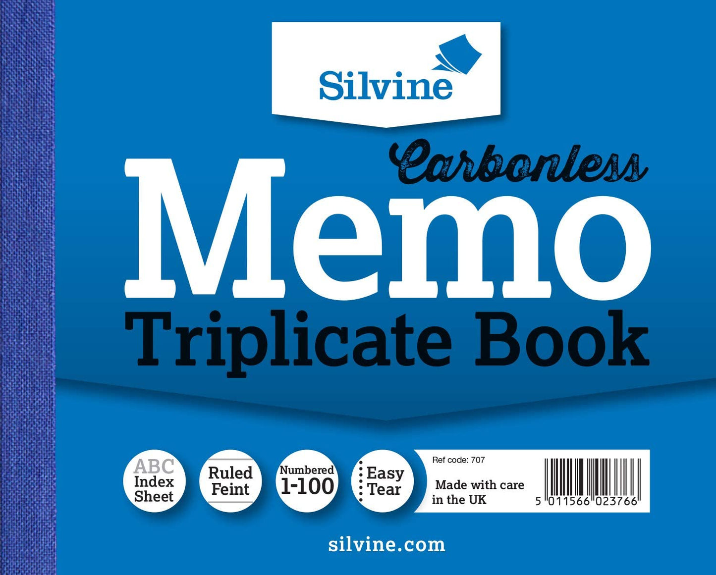 Carbonless Triplicate Memo Book 4x5" (102 x 127mm)