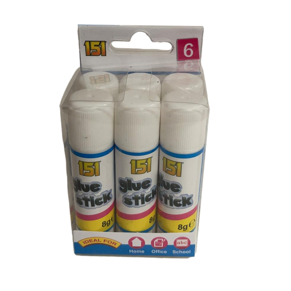 Pack of 6 8g Art and Crafts Glue Sticks