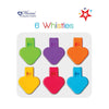 Pack of 6 Whistles - Assorted Colours