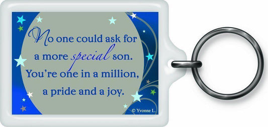 Special Son Sentimental Keyring - Birthday Christmas Gift