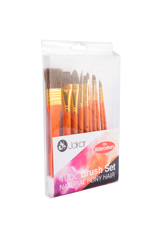 Pony Hair Bristles Brush Set For Watercolour