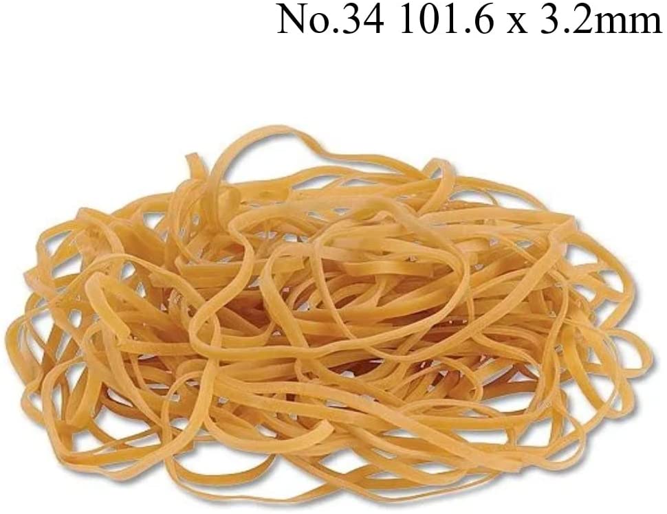 Q-Connect Rubber Bands No.34 101.6 x 3.2mm 500g