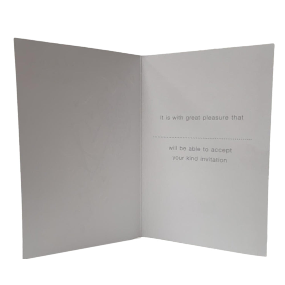 Simon Elvin Elegant Wedding Acceptance Card