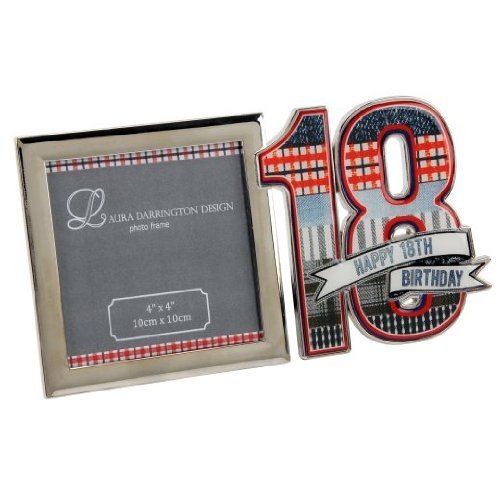 Laura Darrington Denim Collection 18th Birthday Silverplated Frame