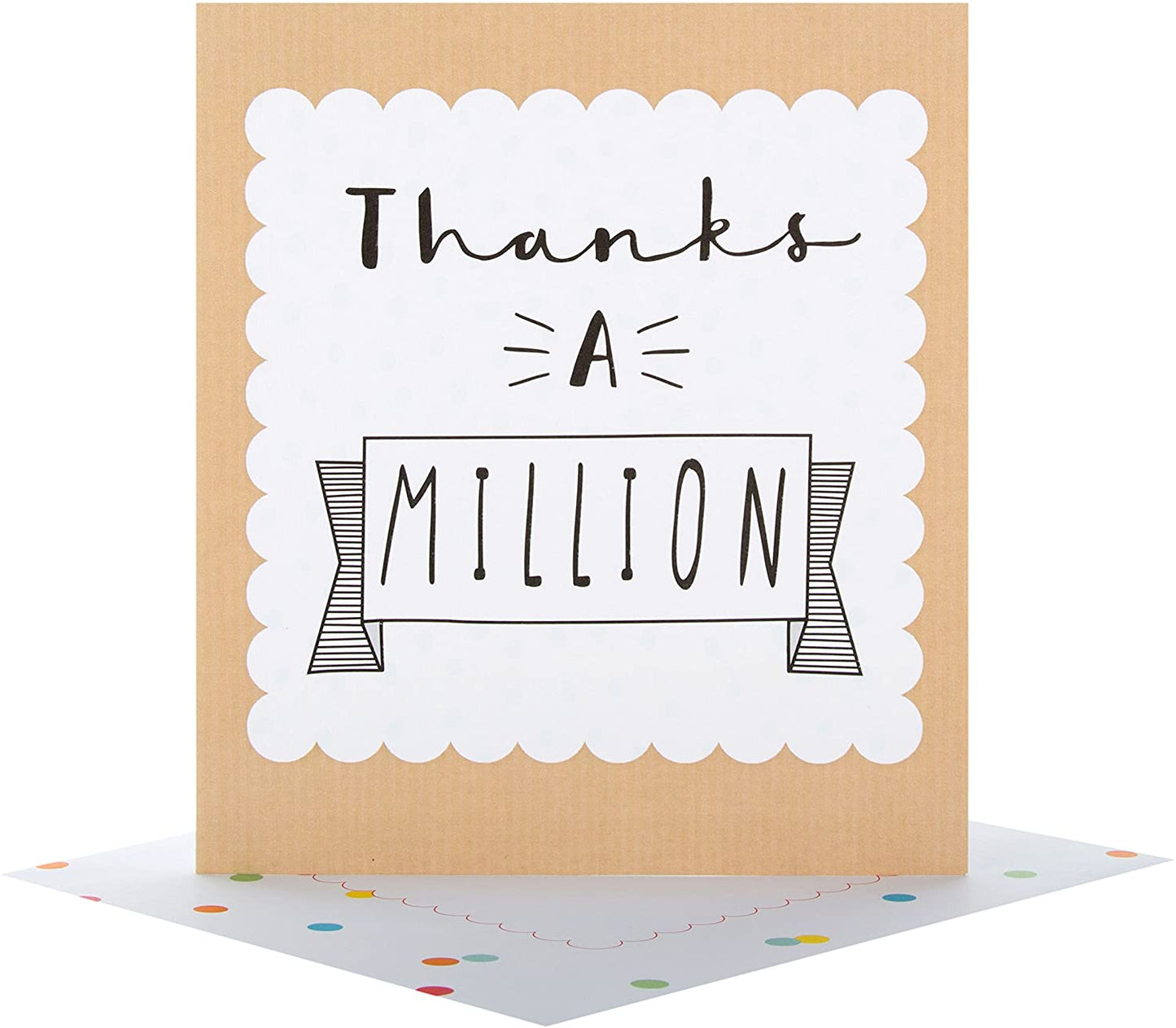 Thanks A Million Classic Design Thank you Card