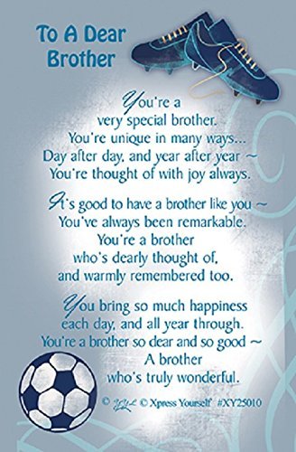 To A Dear Brother Keepsake Card