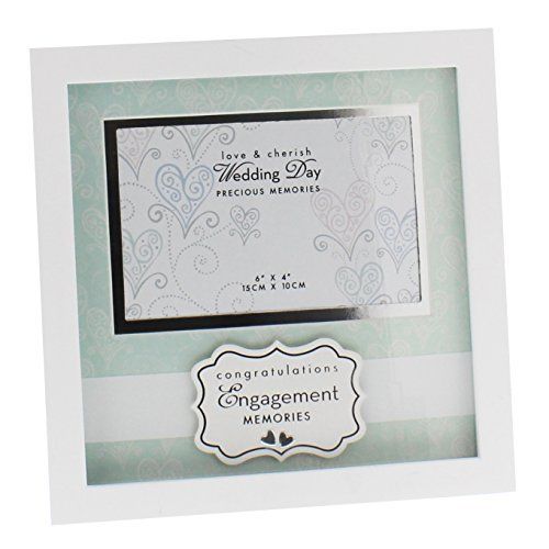 Love & Cherish Wedding White MDF Frame 6" x 4" Engagement