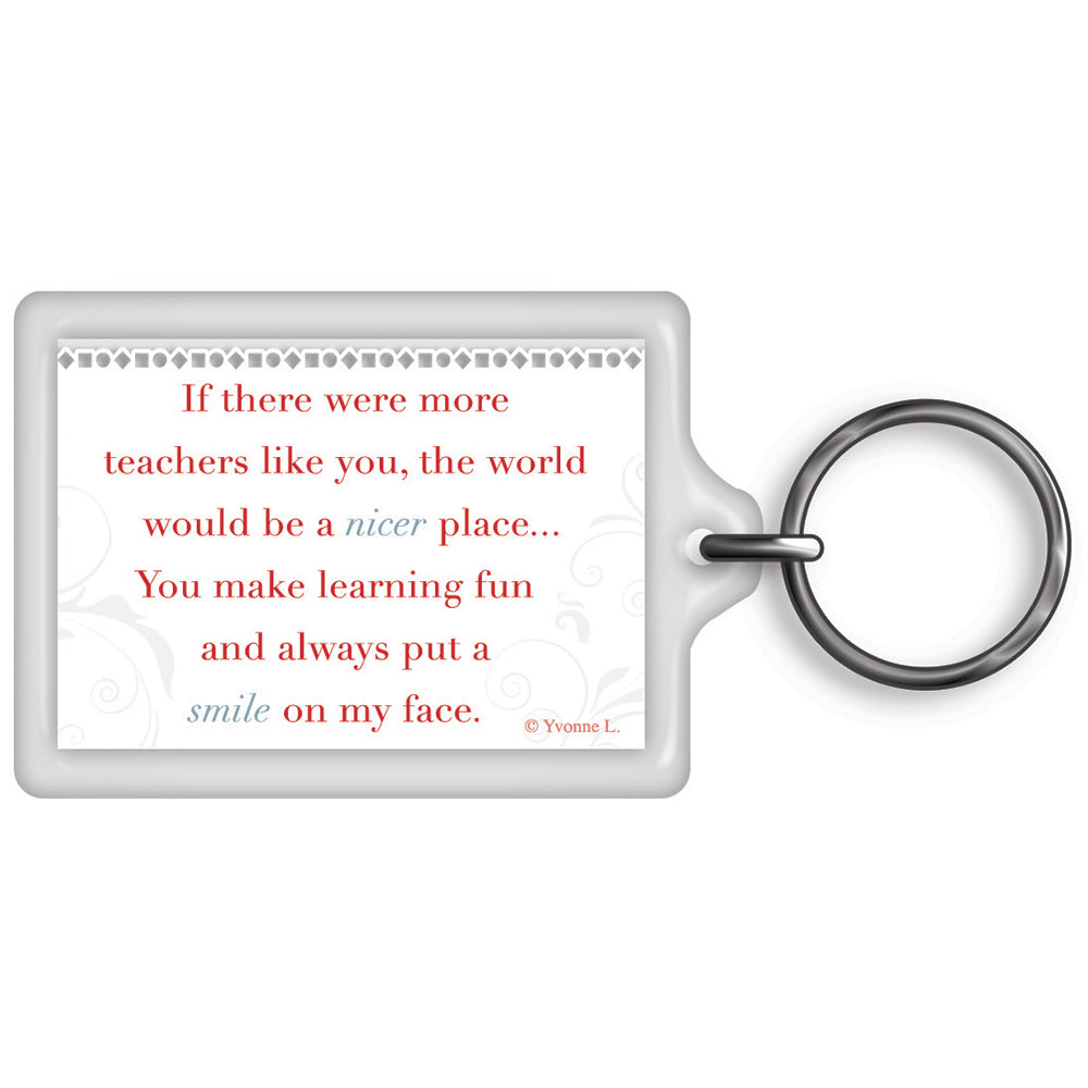 A Special Teacher Celebrity Style World's Best Keyring