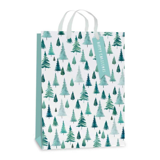 Foil Finished Christmas Trees Design Xtra Large Size Gift Bag