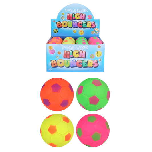 Pack of 24 Ball Football 6.2 cm 4 Assorted Colours