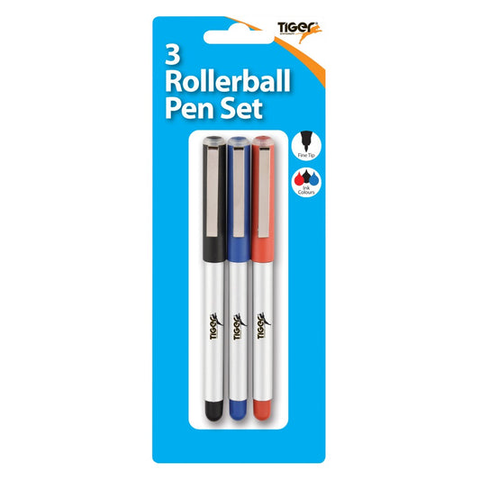 Pack of 3 Rollerball Pen Set