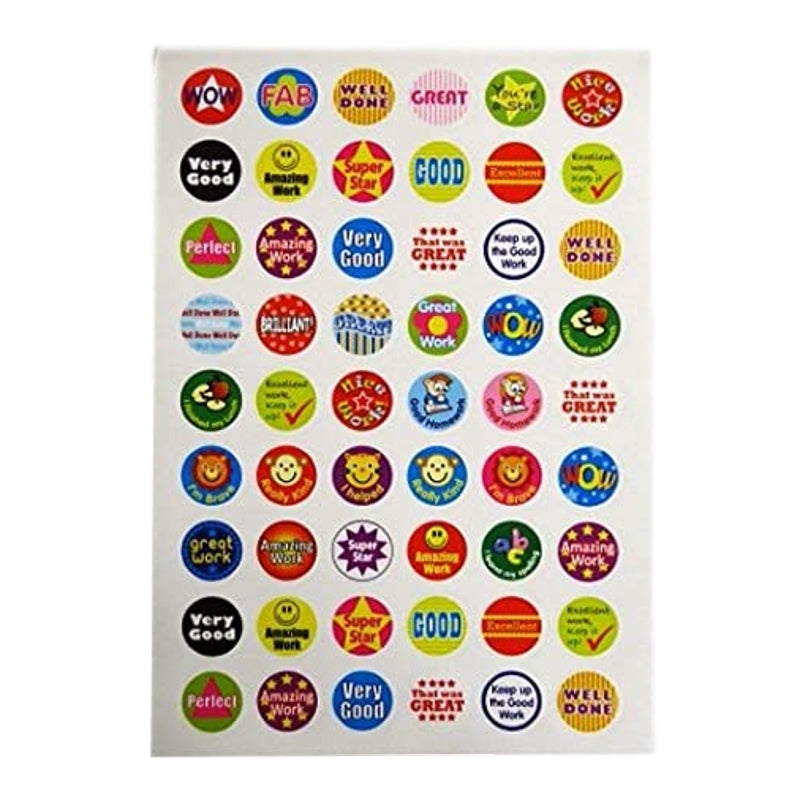 Pack of 1000+ Reward Stickers by Clever Kidz