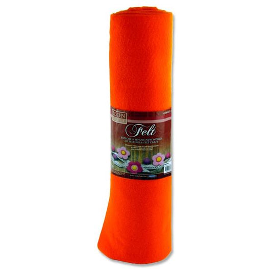 45cm X 5m Orange Felt Roll by Icon Craft