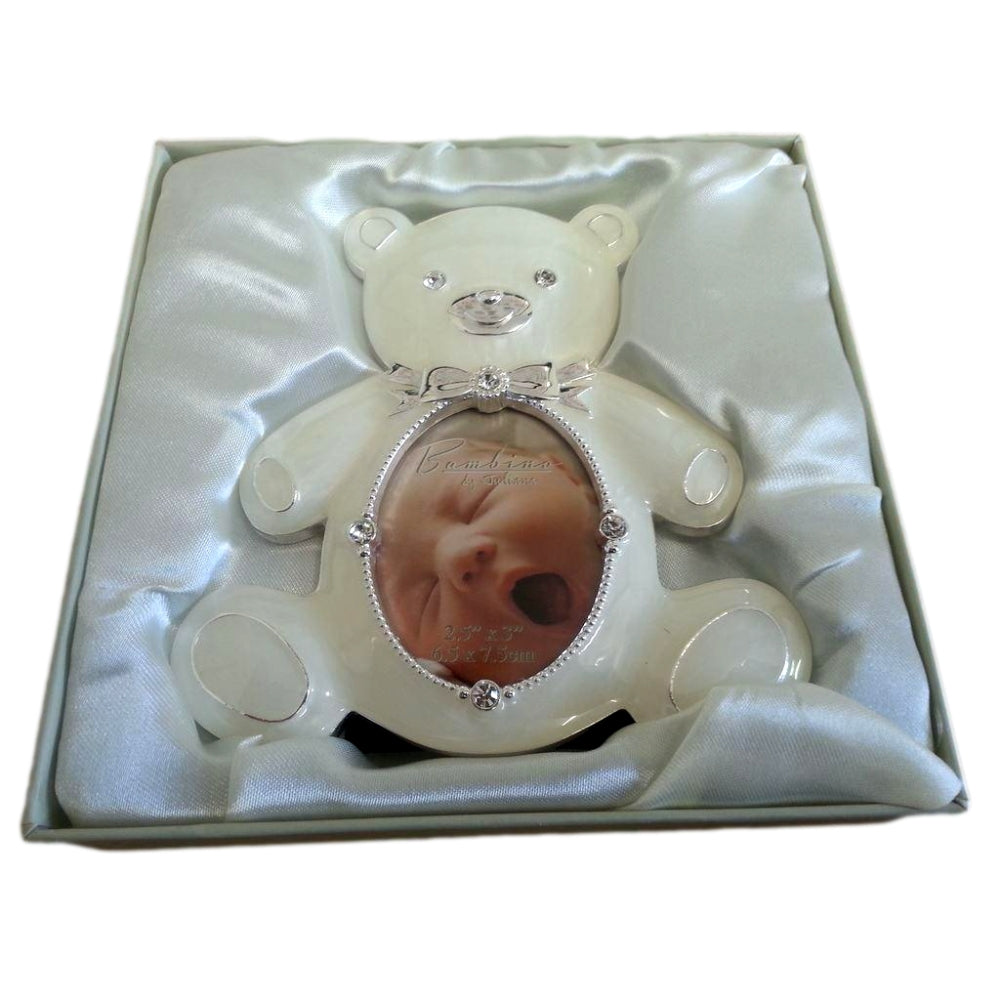 Bambino by Juliana - Silver Plated Teddy Photo Frame