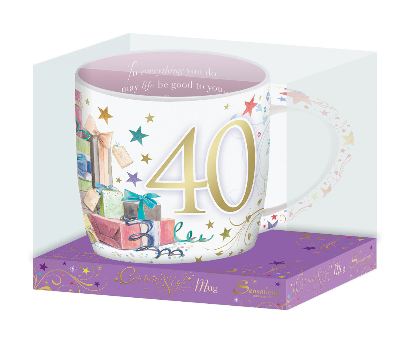 Age 40 Celebrity Style Mug