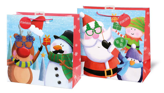 Selfie Design Giant Square Christmas Gift Bag