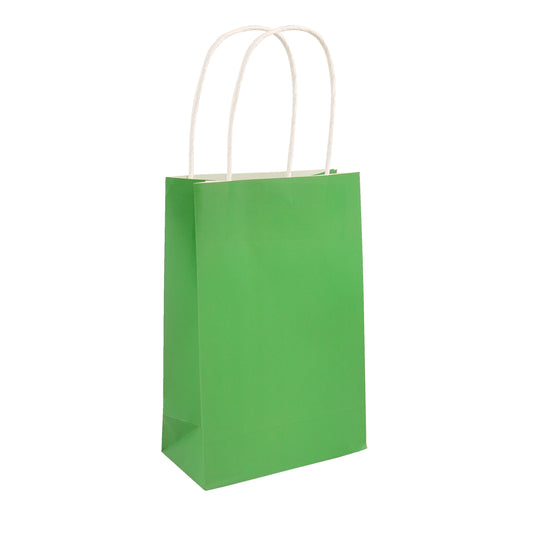 Pack of 24 Green Party Bags with Handles