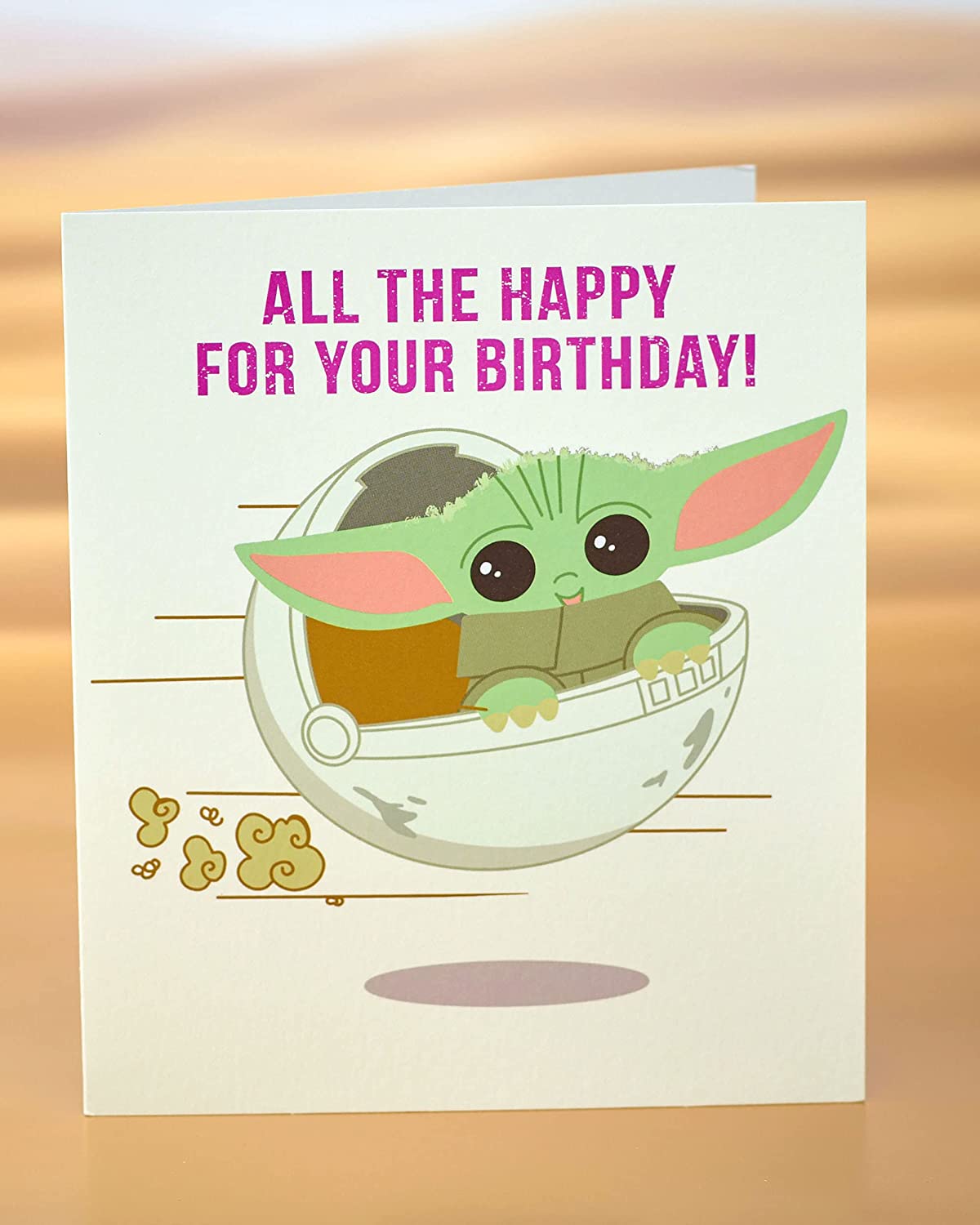 All The Happy Star Wars Baby Yoda Birthday Card