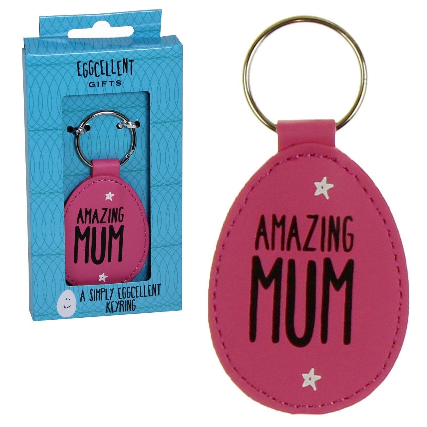 Pink Keyring "Amazing Mum"