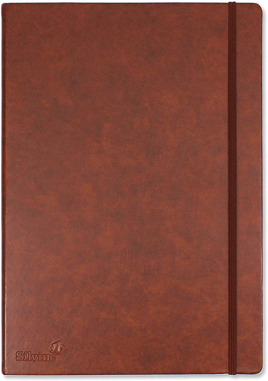 Silvine A4 Journal Notebook 160 Lined Pages Ivory Paper