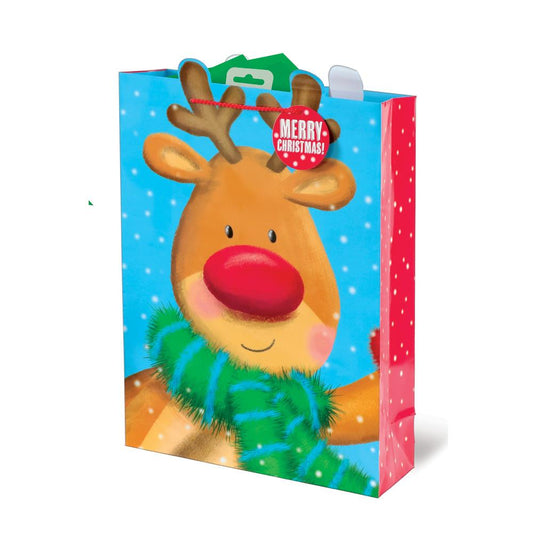 Christmas Reindeer Design Christmas Extra Large Gift Bag