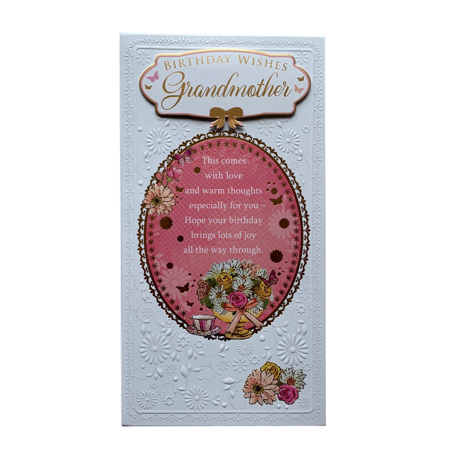 Birthday Wishes Grandmother Soft Whispers Card