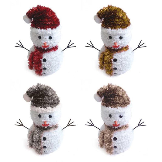 Large Snowman Christmas Tinsel Decoration