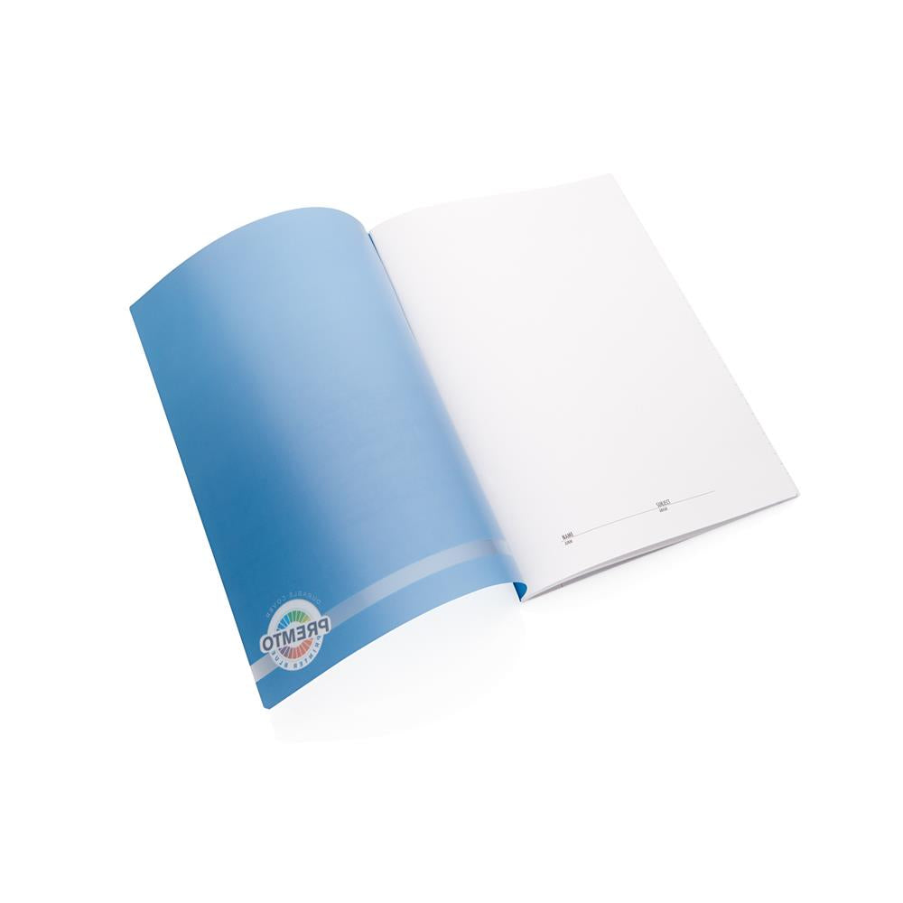 A4 120 Pages Printer Blue Durable Cover Manuscript Book by Premto