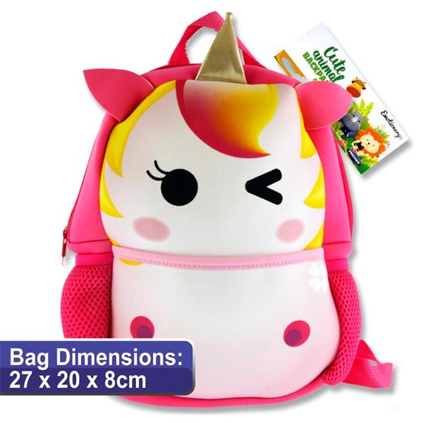 Cute Animal Junior Unicorn Design Neoprene Backpack by Emotionery