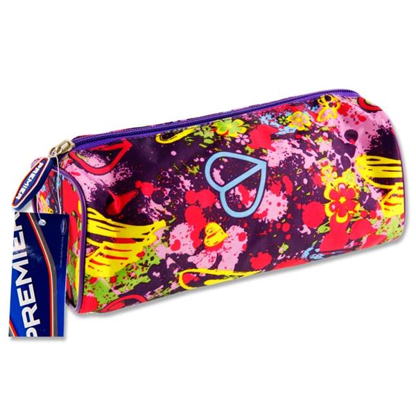 Heart Splash Design Round Pencil Case by Premier