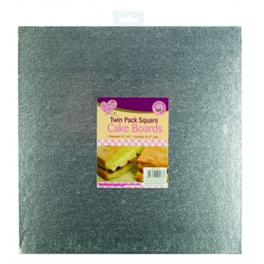 Twin Pack Square Cake Boards