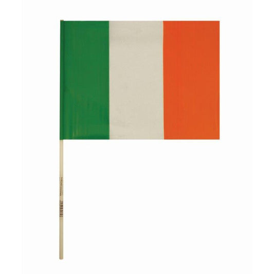 Hand Held Eire Ireland PVC Flag with Stick