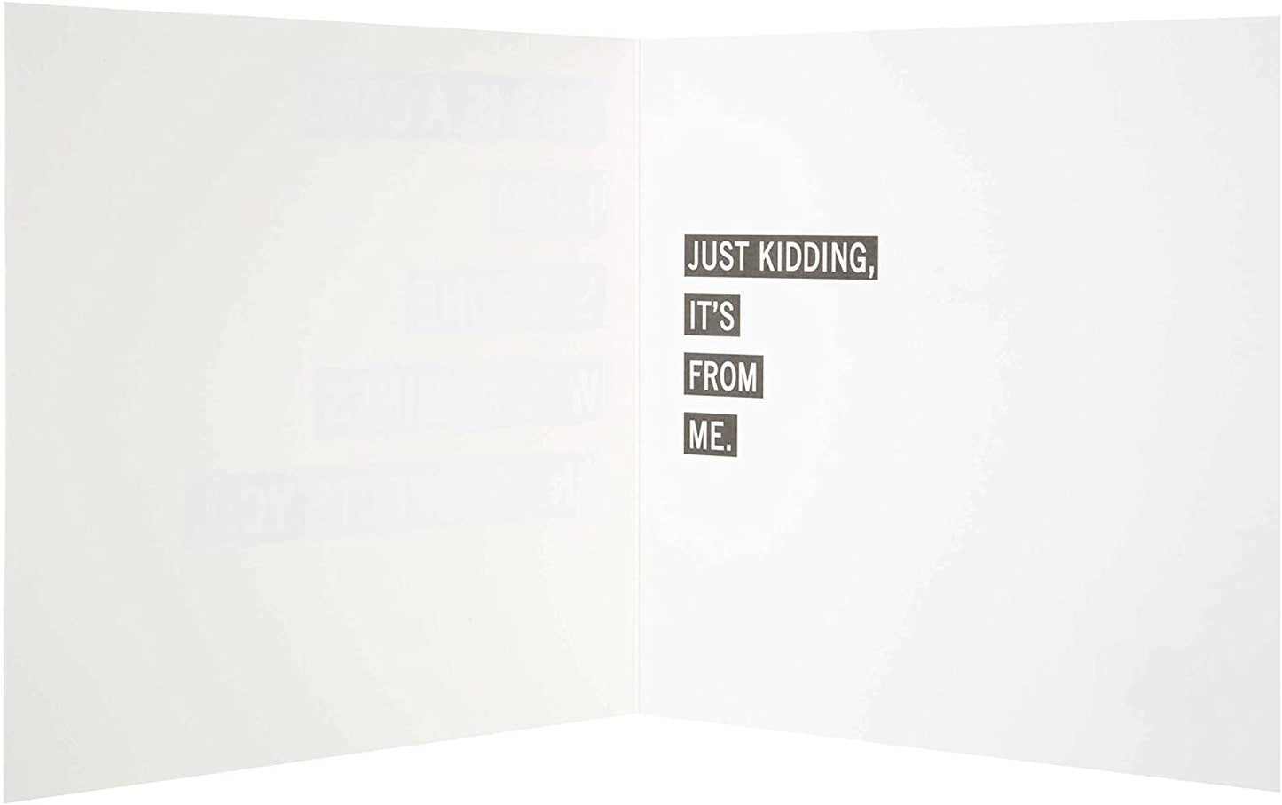 This Is A Card From Who Admires And Respects You Funny Open Card