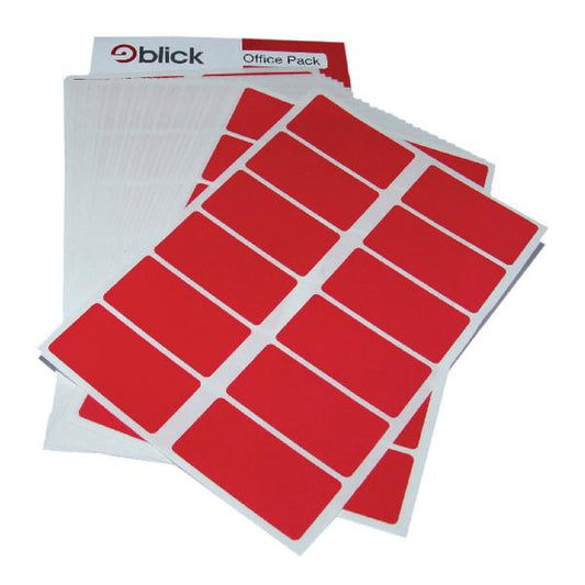 Blick Labels in Office Packs 25mmx50mm Red (Pack of 320) RS019954