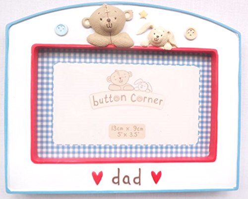 Button Corner Dad Photo Frame