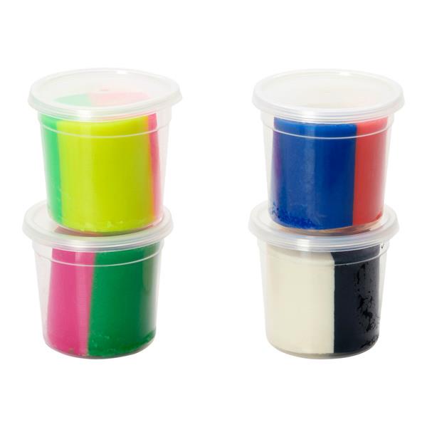 Set of 4 90g Tri-pots Modelling Clay Dough