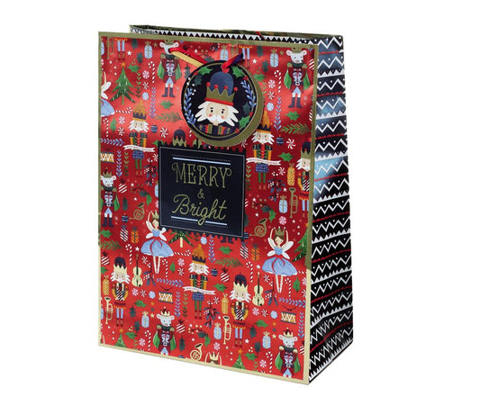 The Nutcracker Design Large Christmas Gift Bag