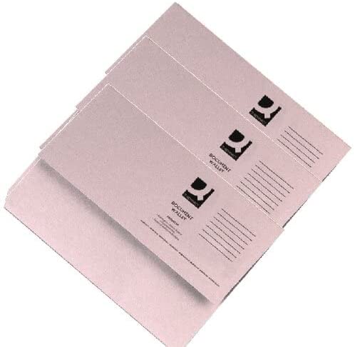 Pack of 50 Foolscap Buff Document Wallets