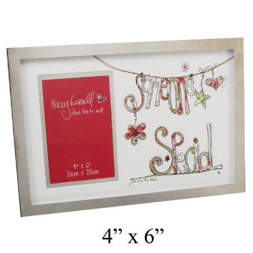 Tracey Russell 4"x6" Photo Frame Someone Special Design Aluminium Frame Glitter Finish