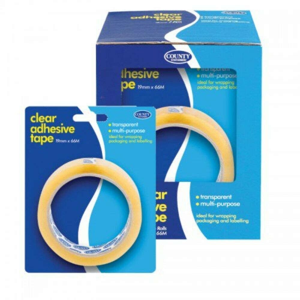 Clear Adhesive Tape 19mm x 66M