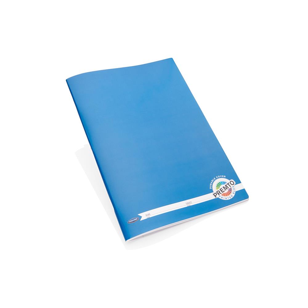 A4 120 Pages Printer Blue Durable Cover Manuscript Book by Premto