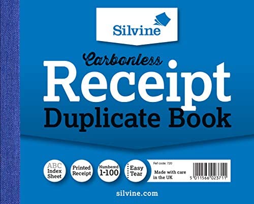 Carbonless Duplicate Receipt Book 4"x5" (102 x 127mm)