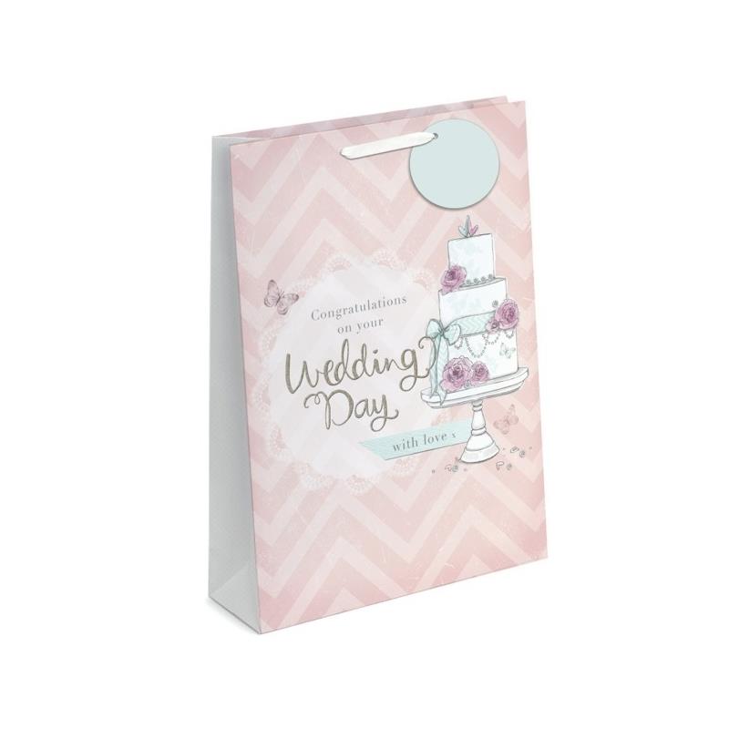 Cake Design Extra Large Wedding Day Gift Bag