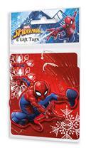 Pack of 6 Marvel Spiderman Design Christmas Gift Tag