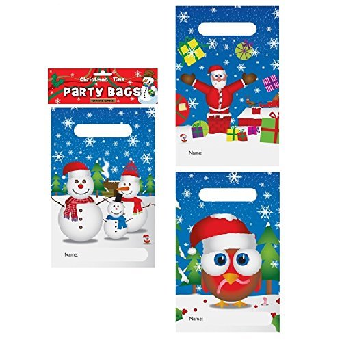 Pack of 12 Assorted Christmas Time Party Bags