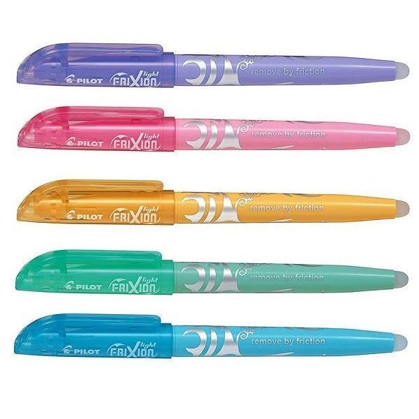 Pack of 5 Assorted Colour Pilot Frixion Light Soft Erasable Highlighters