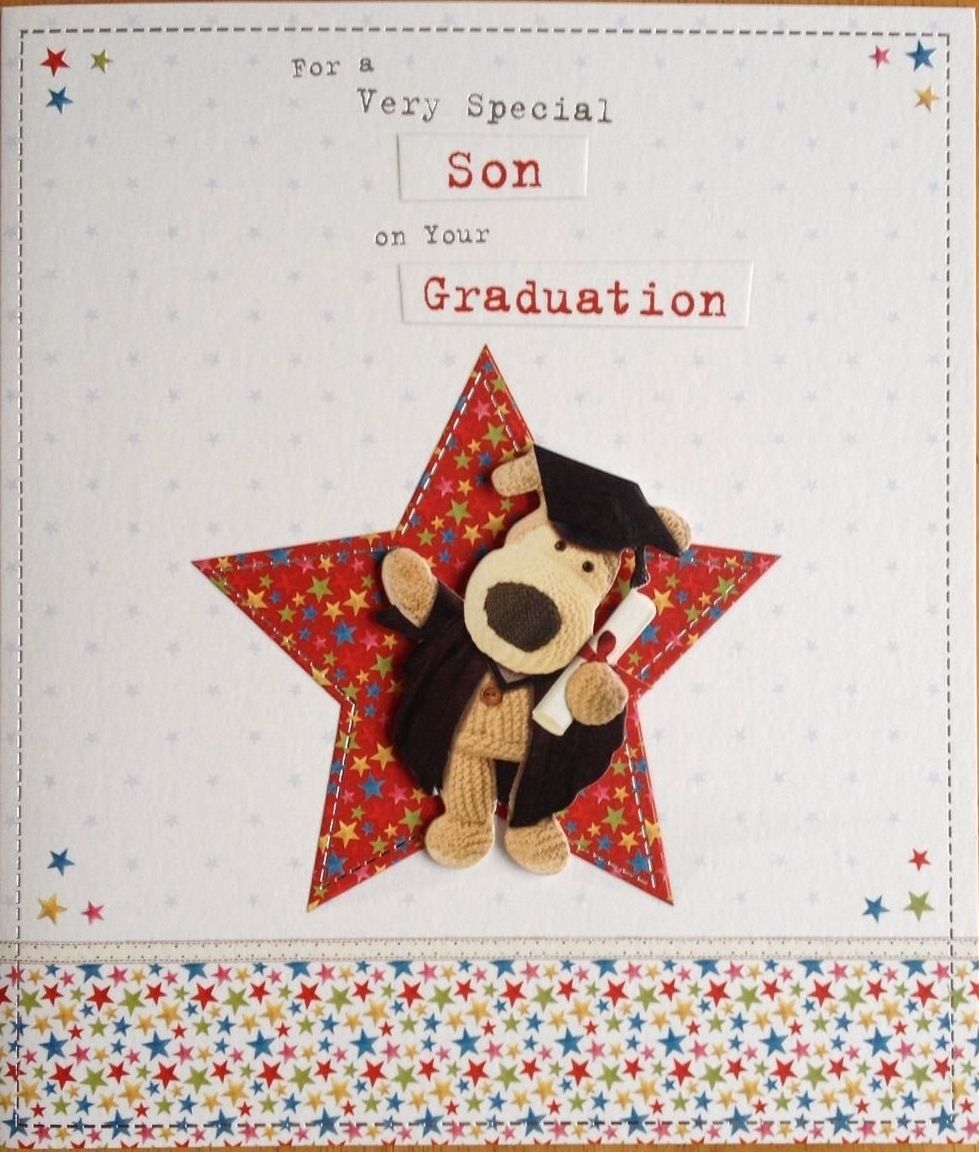 Boofle Special Son Graduation Greeting Card