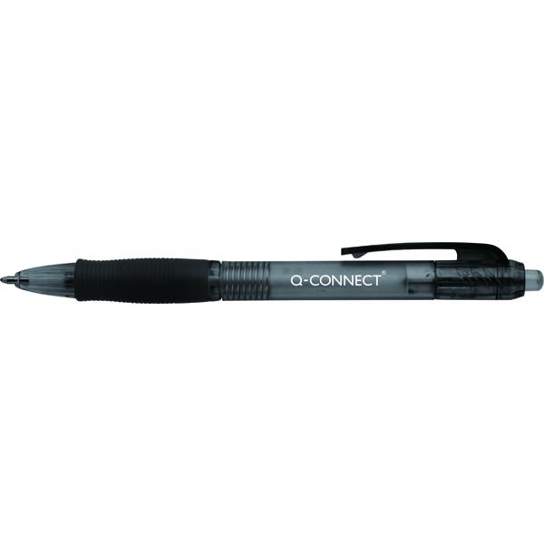 Retractable Ballpoint Pen Medium Black (Pack of 10)